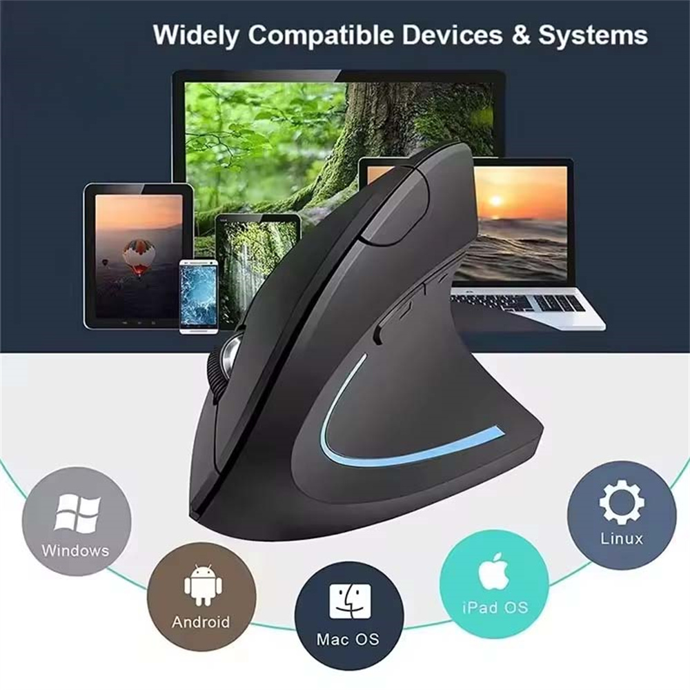 Pc Gaming Setup - Vertical Mouse 2.4GHz Wireless Optical Mice