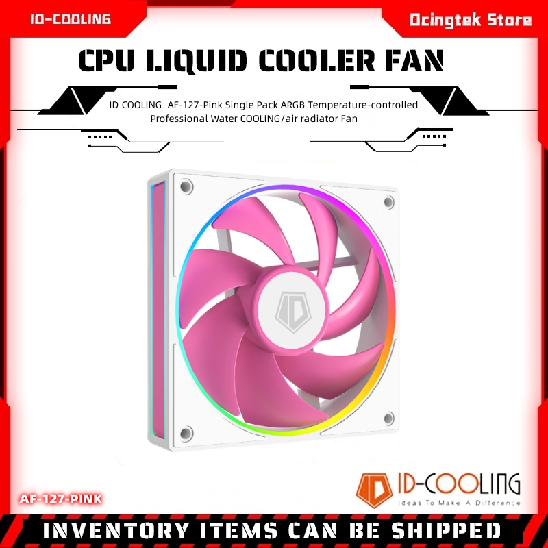 Argb Case Fan - ID COOLING AF-127-Pink Single Pack ARGB
