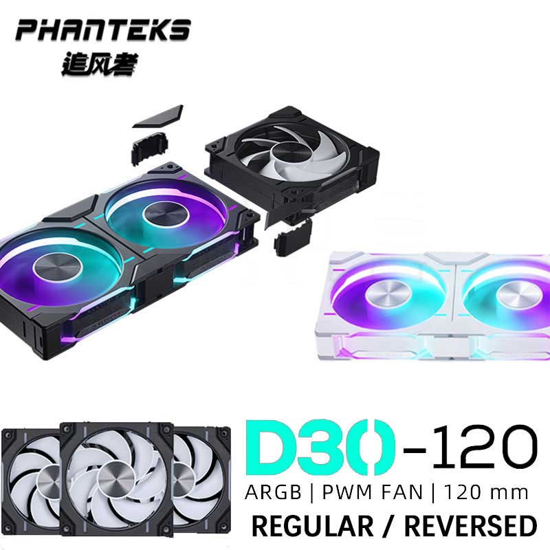 Argb Case Fan - Phanteks D30-120 case 120mm Fan Regula/
