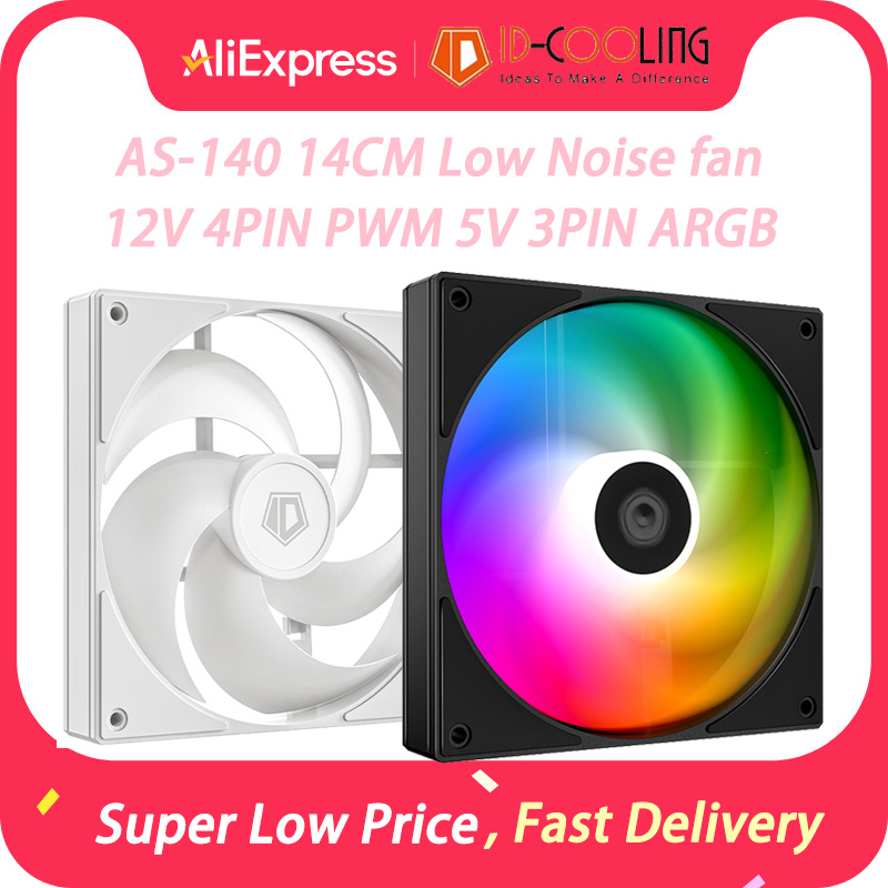 Argb Case Fan - ID-COOLING AS-140 14CM 4PIN PWM PC