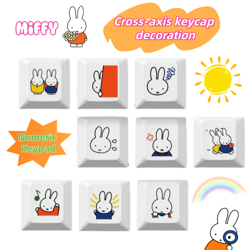 New Miffy rabbit cartoon cute  - đánh giá và giá Mechanical Keyboard