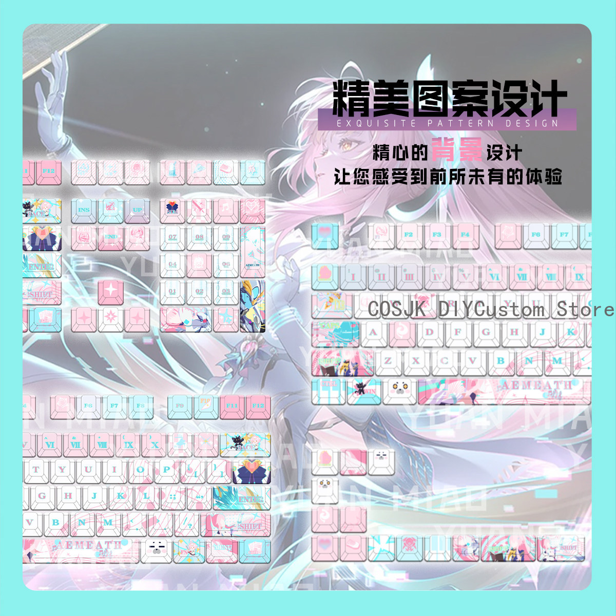 122 Keys Anime Wuthering Waves - đánh giá và giá Mechanical Keyboard