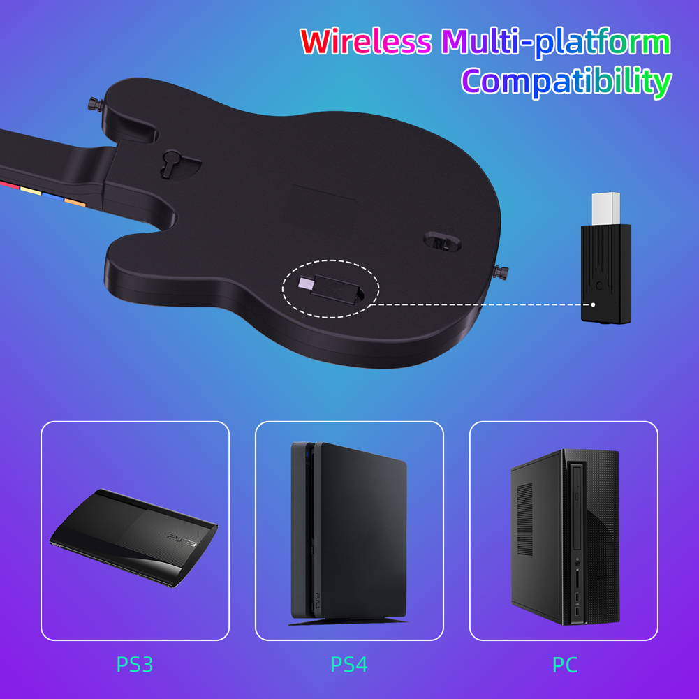 2.4G Wireless Guitar Controlle - đánh giá và giá Joystick Pc Gaming