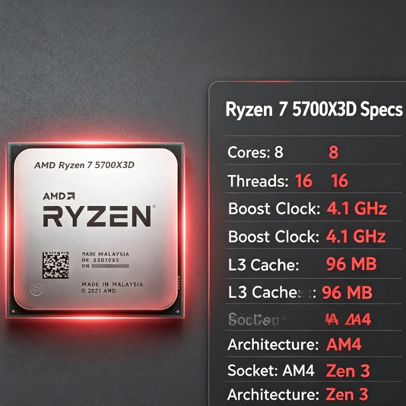 AMD R7 5700X Desktop Processor - đánh giá và giá Pc Gaming High End