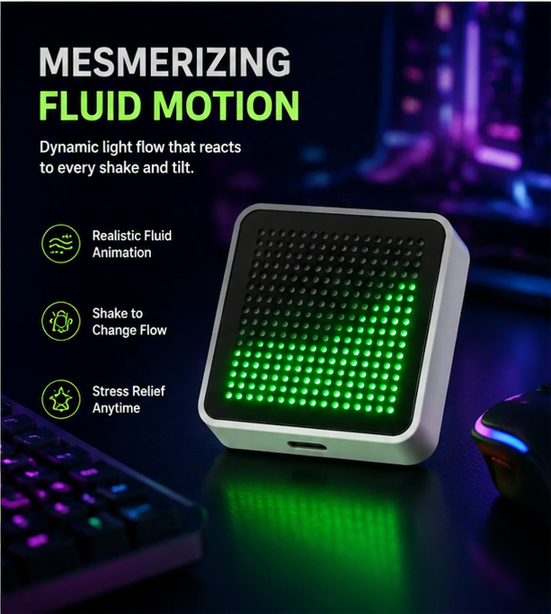 LED Fluid Simulation Desktop O - đánh giá và giá Pc Gaming Setup