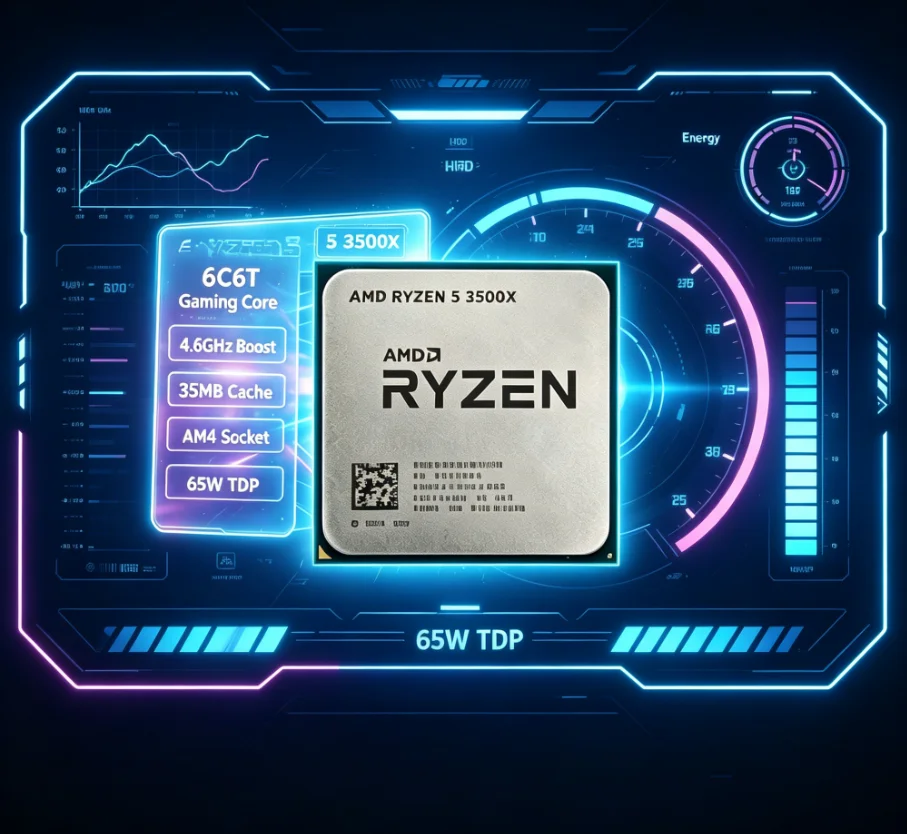 AMD Ryzen 5 3500X AM4 Desktop  - đánh giá và giá Amd Cpu Ryzen 5