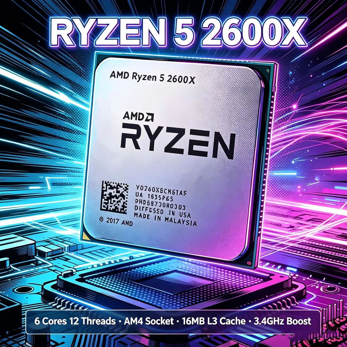 AMD Ryzen 5 2600X 3.6GHz Gamin - đánh giá và giá Amd Cpu Ryzen 5