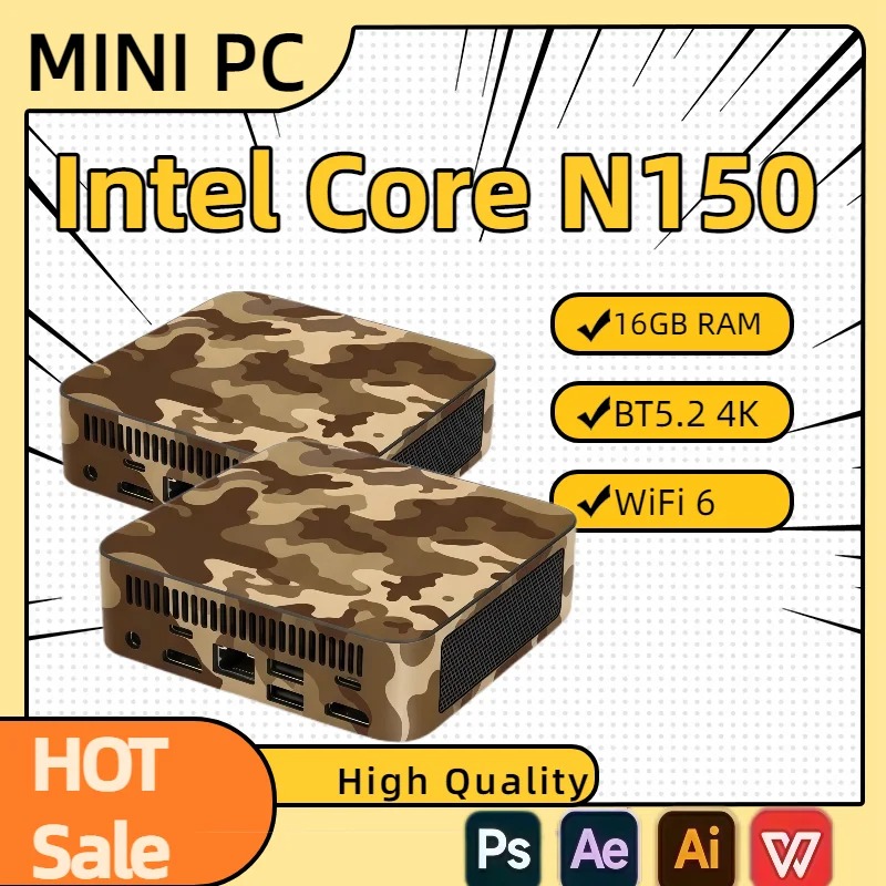 Compact Mini Pc Intel N150 Min - đánh giá và giá Pc Gaming Setup