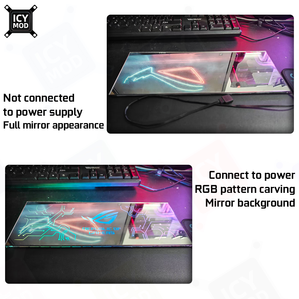 ICY MOD Mirror RGB Lighting Pa - đánh giá và giá Pc Gaming Fullset