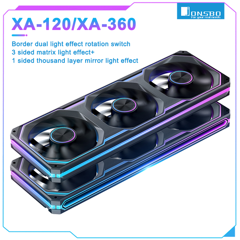 JONSBO XA-120 XA-240 XA-360 12 - đánh giá và giá Argb Case Fan