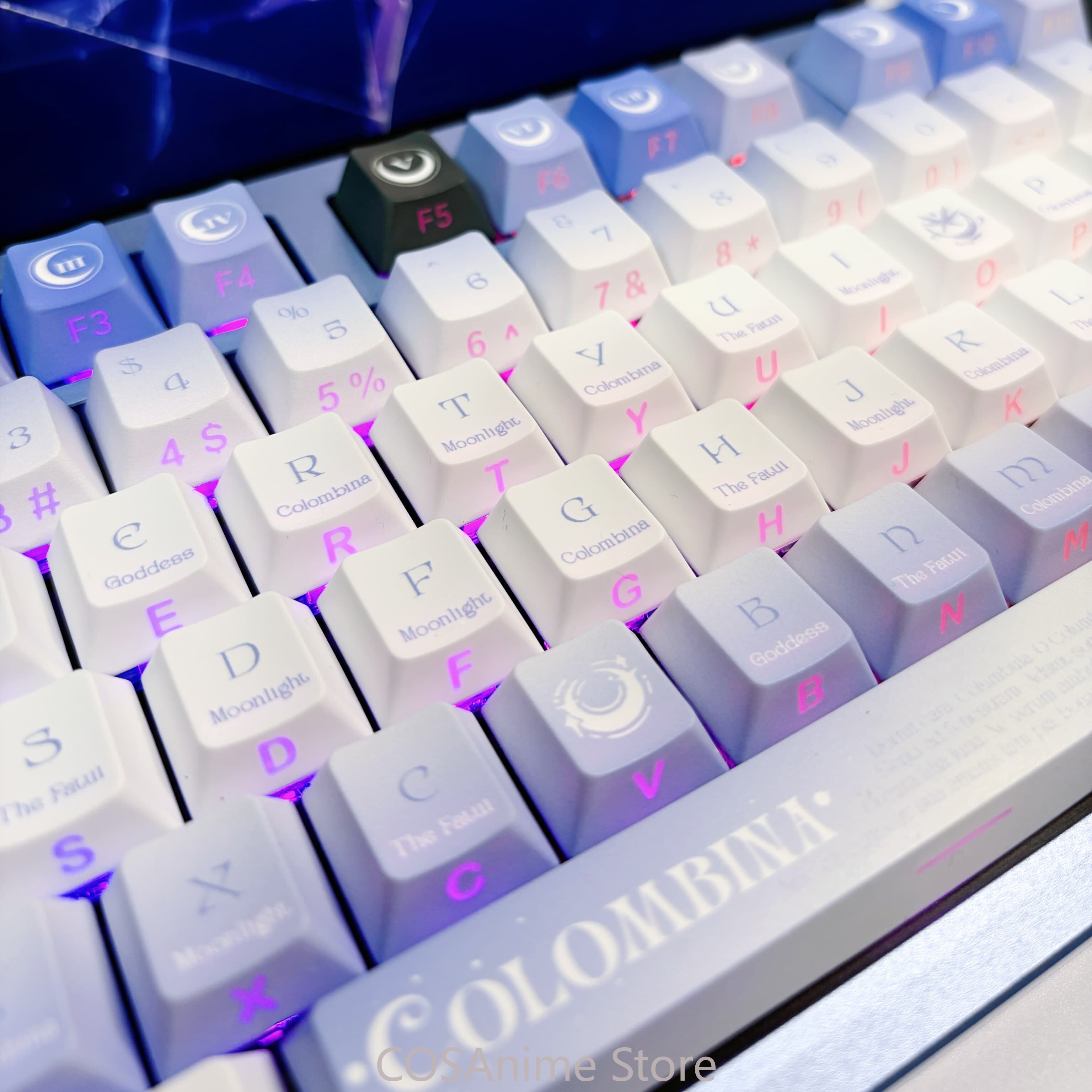 Genshin Impact Columbina Anime - đánh giá và giá Mechanical Keyboard