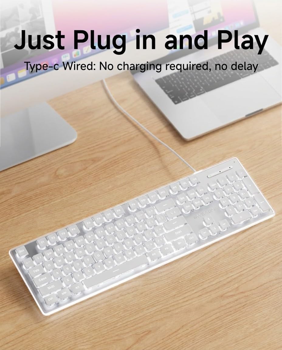Wired USB Keyboard with White  - đánh giá và giá Pc Gaming Fullset