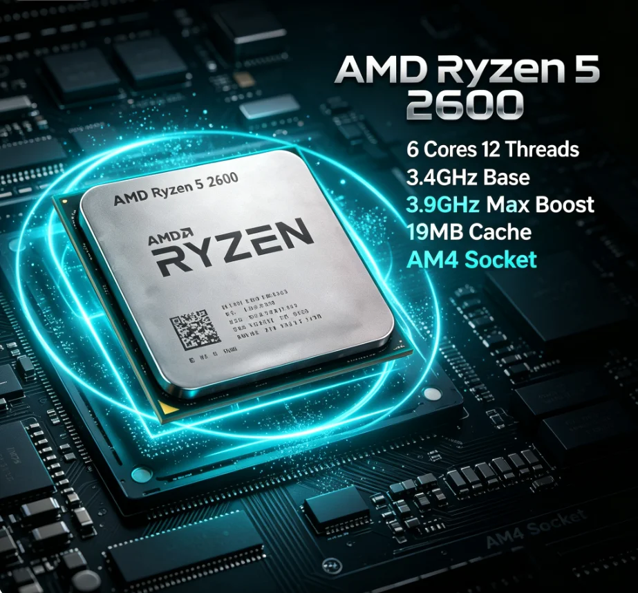 AMD Ryzen5 2600 R5 2600 Deskto - đánh giá và giá Amd Cpu Ryzen 5