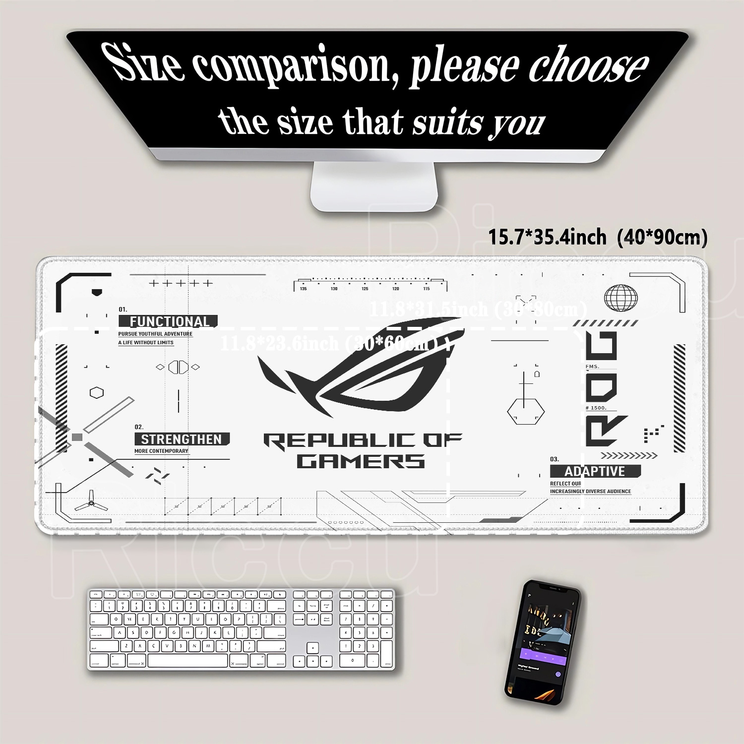 R-ROG Large Gaming Mouse Pad A - đánh giá và giá Pc Gaming Rog