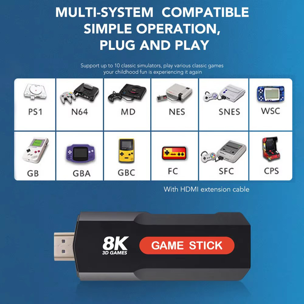 X2 Game Stick HD 4K 8K 3D Cons - đánh giá và giá Pc Gaming Emulator