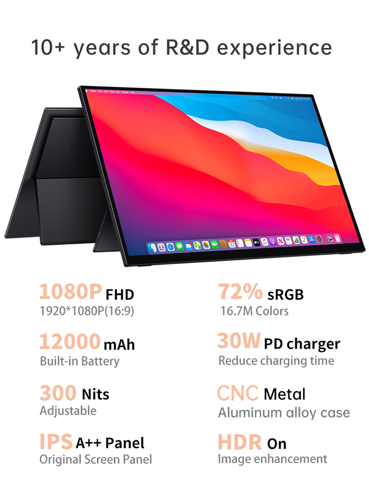 VCHANCE 15.6'' Portable Monito - đánh giá và giá Pc Gaming Ps5